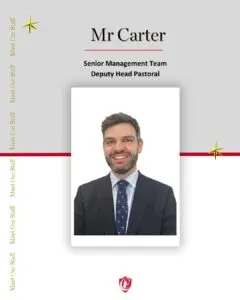 Meet the team: Mr Carter